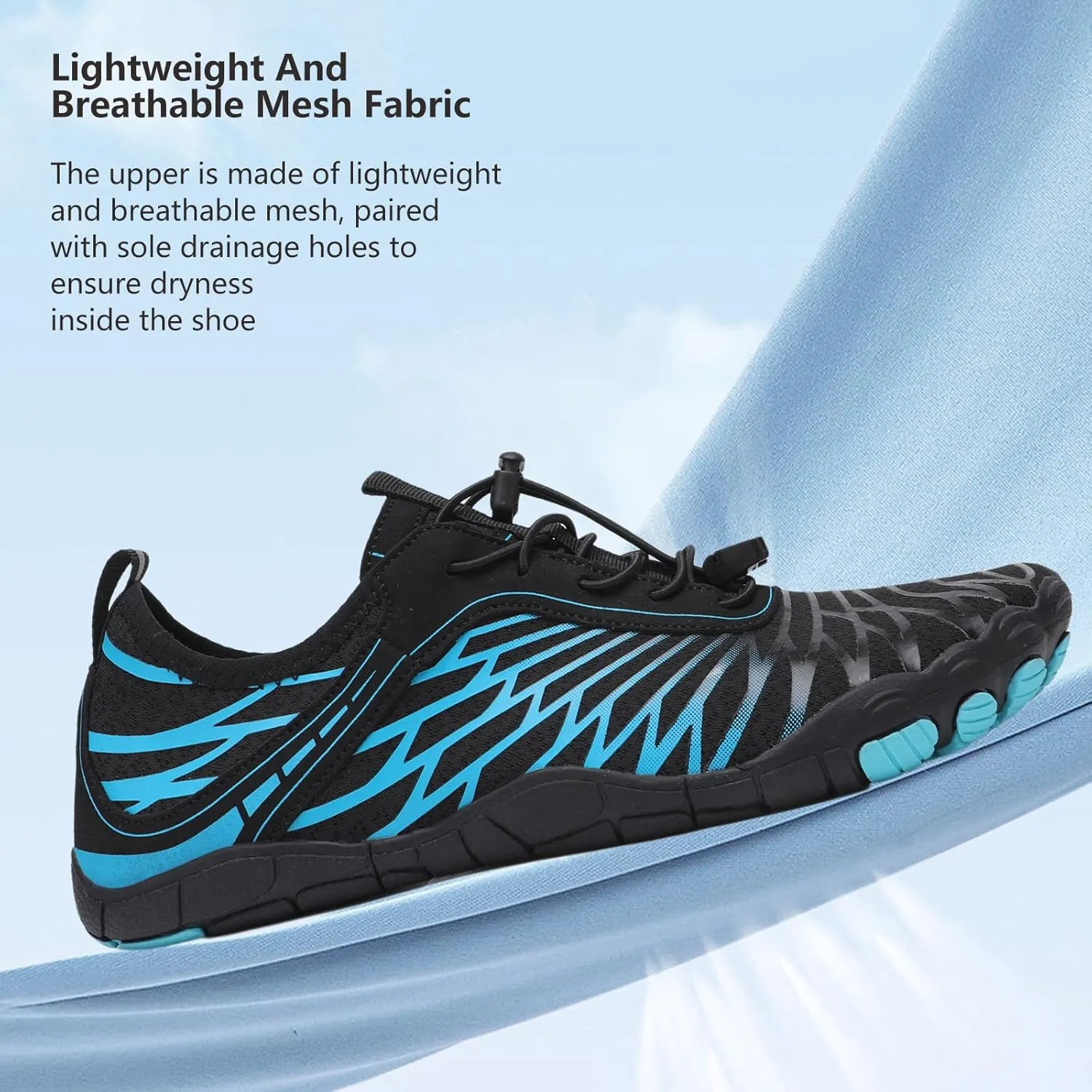 Hike Barefoot Shoes for Women Men, Breathable Non-Slip Athletic Footwear, Wide Toe Water Shoes for Hiking, Non-Slip Neuropathy Shoes for Women Men, Grounded Comfort wear