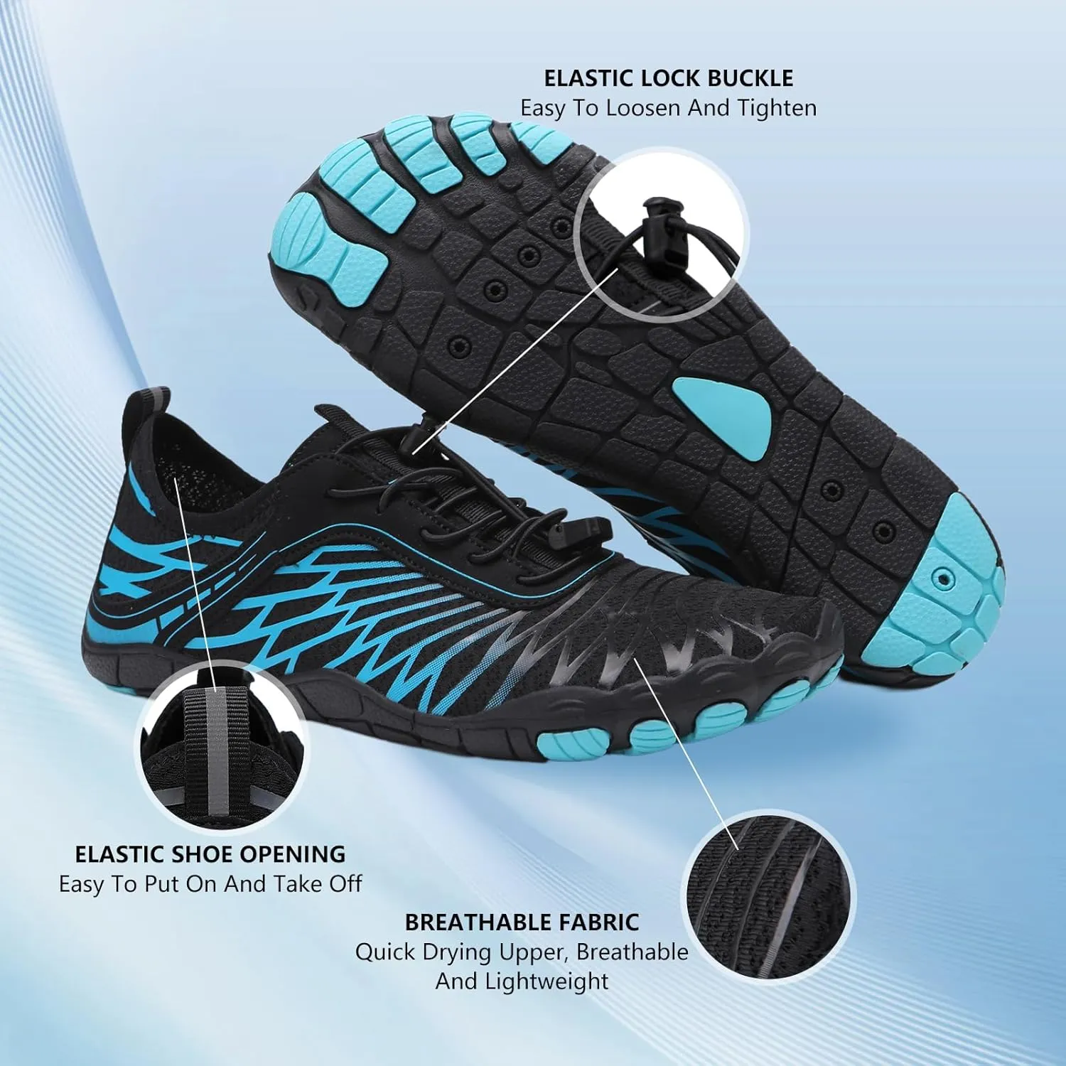 Hike Barefoot Shoes for Women Men, Breathable Non-Slip Athletic Footwear, Wide Toe Water Shoes for Hiking, Non-Slip Neuropathy Shoes for Women Men, Grounded Comfort wear