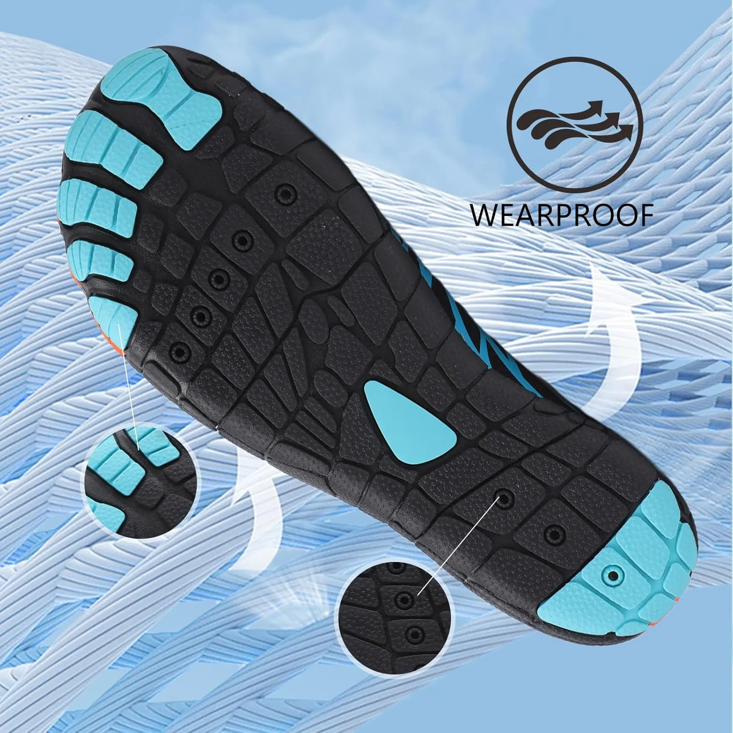 Hike Barefoot Shoes for Women Men, Breathable Non-Slip Athletic Footwear, Wide Toe Water Shoes for Hiking, Non-Slip Neuropathy Shoes for Women Men, Grounded Comfort wear