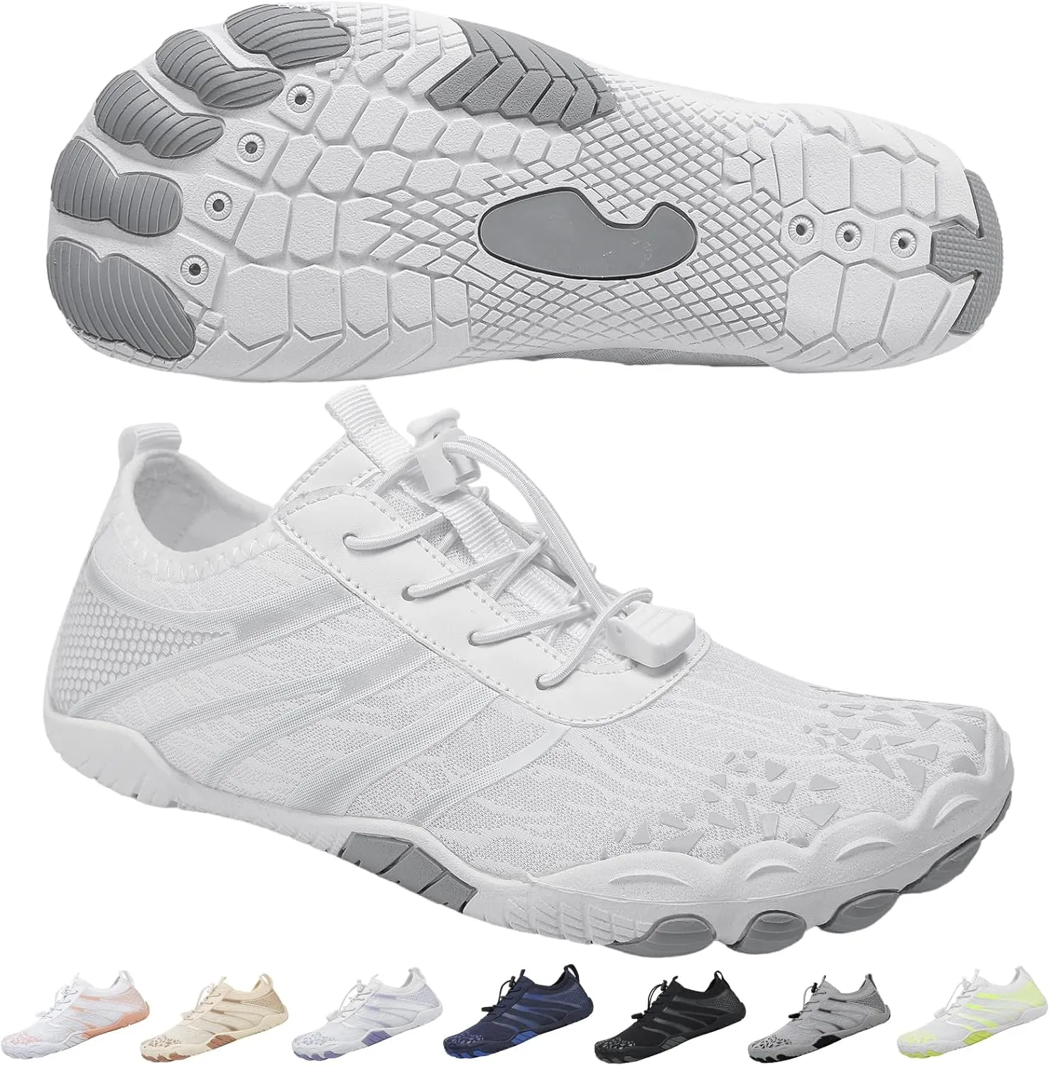 Hike Barefoot Shoes for Women Men, Breathable Non-Slip Athletic Footwear, Wide Toe Water Shoes for Hiking, Non-Slip Neuropathy Shoes for Women Men, Grounded Comfort wear