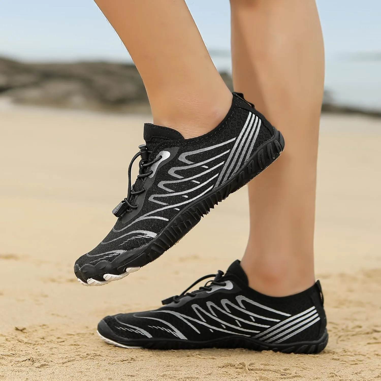 Hike Barefoot Shoes for Women Men, Pro Footwear with Wide Toe Box, Non Slip Athletic Hiking, Walking, Grounding Copper, Soft Comfortable. Grounded Footwear, Quick Dry, Trail Running Shoe