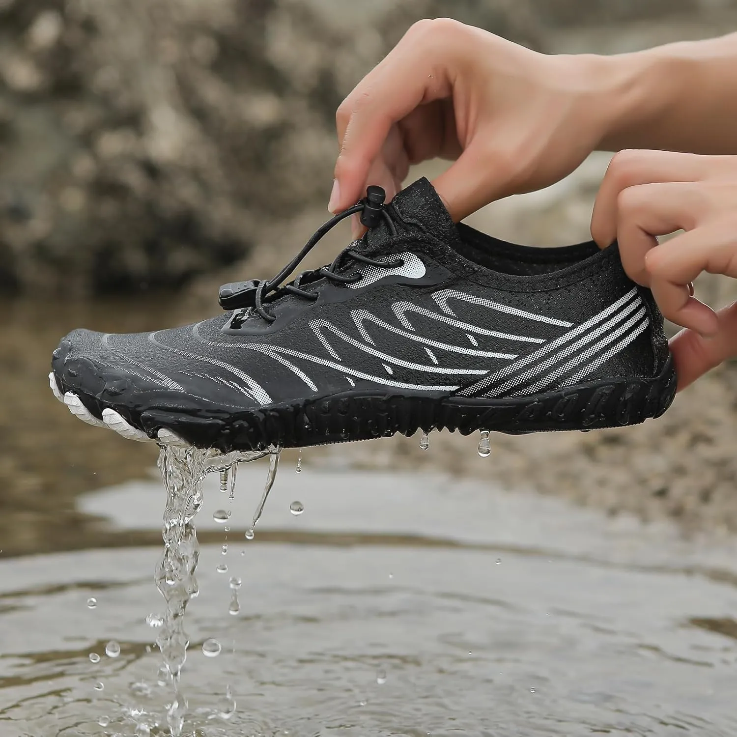 Hike Barefoot Shoes for Women Men, Pro Footwear with Wide Toe Box, Non Slip Athletic Hiking, Walking, Grounding Copper, Soft Comfortable. Grounded Footwear, Quick Dry, Trail Running Shoe