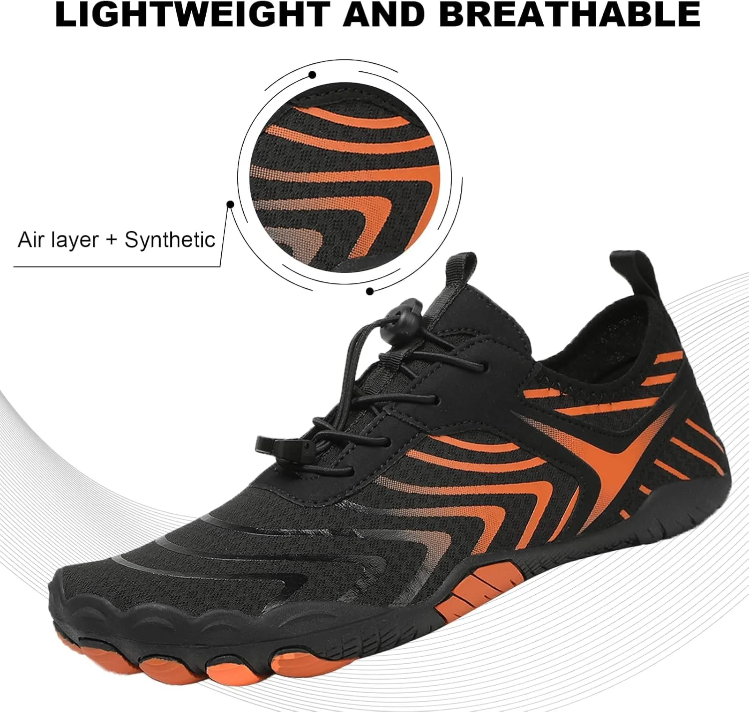 Hike Barefoot Shoes for Women Men Pro-Healthy&Non-Slip Footwear Waterproof Trail Running Wide Toe Water Shoes