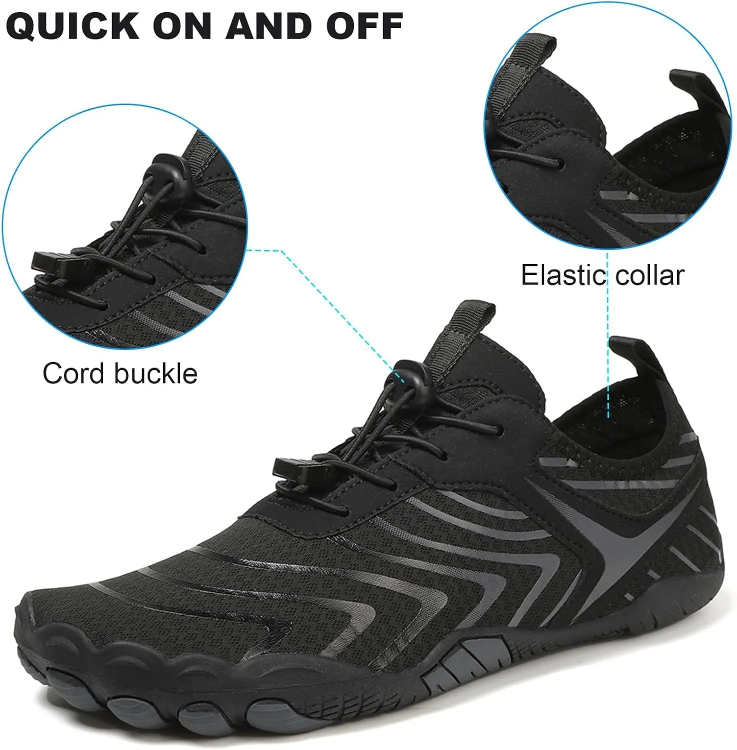 Hike Barefoot Shoes for Women Men Pro-Healthy&Non-Slip Footwear Waterproof Trail Running Wide Toe Water Shoes
