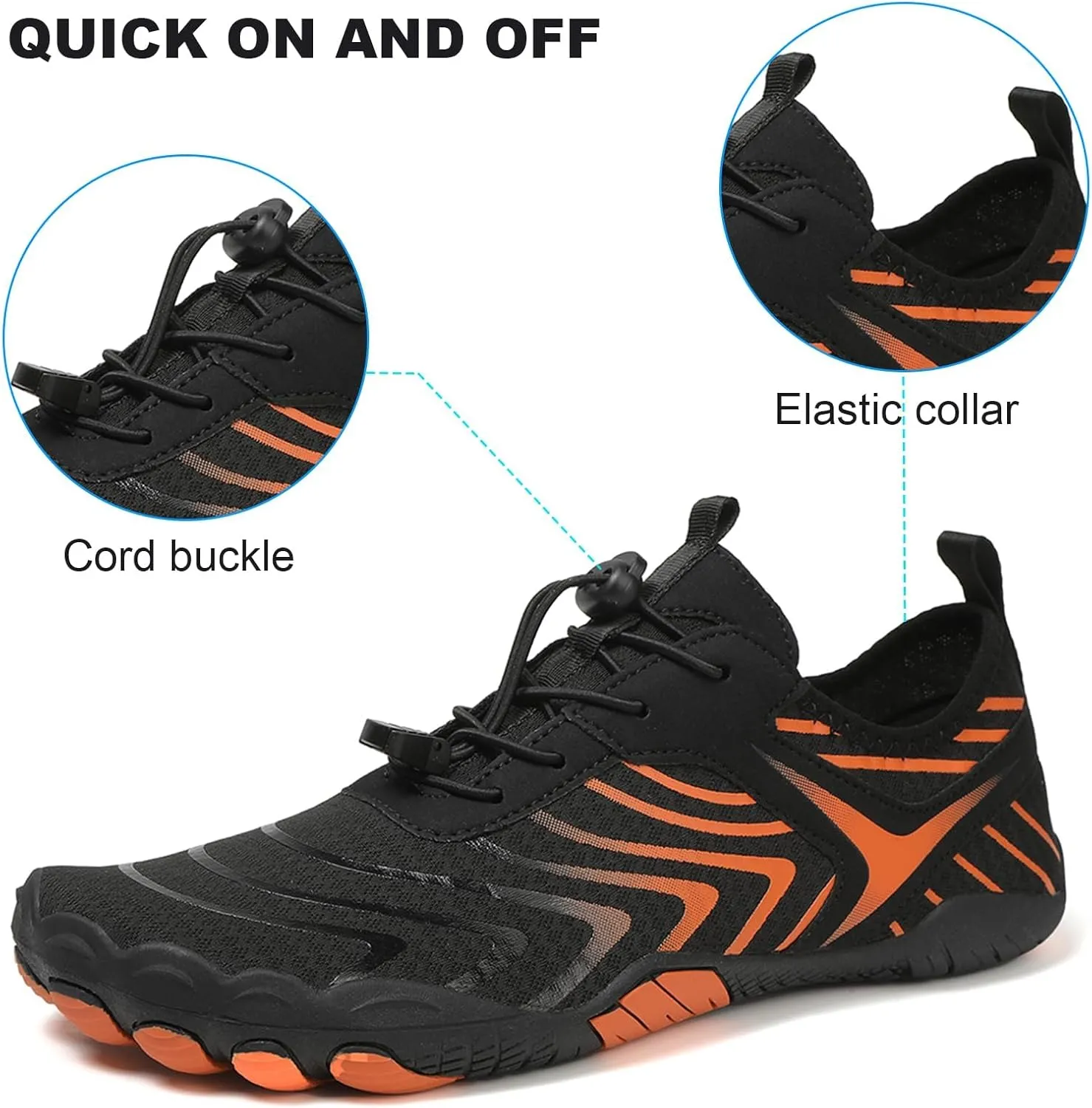 Hike Barefoot Shoes for Women Men Pro-Healthy&Non-Slip Footwear Waterproof Trail Running Wide Toe Water Shoes