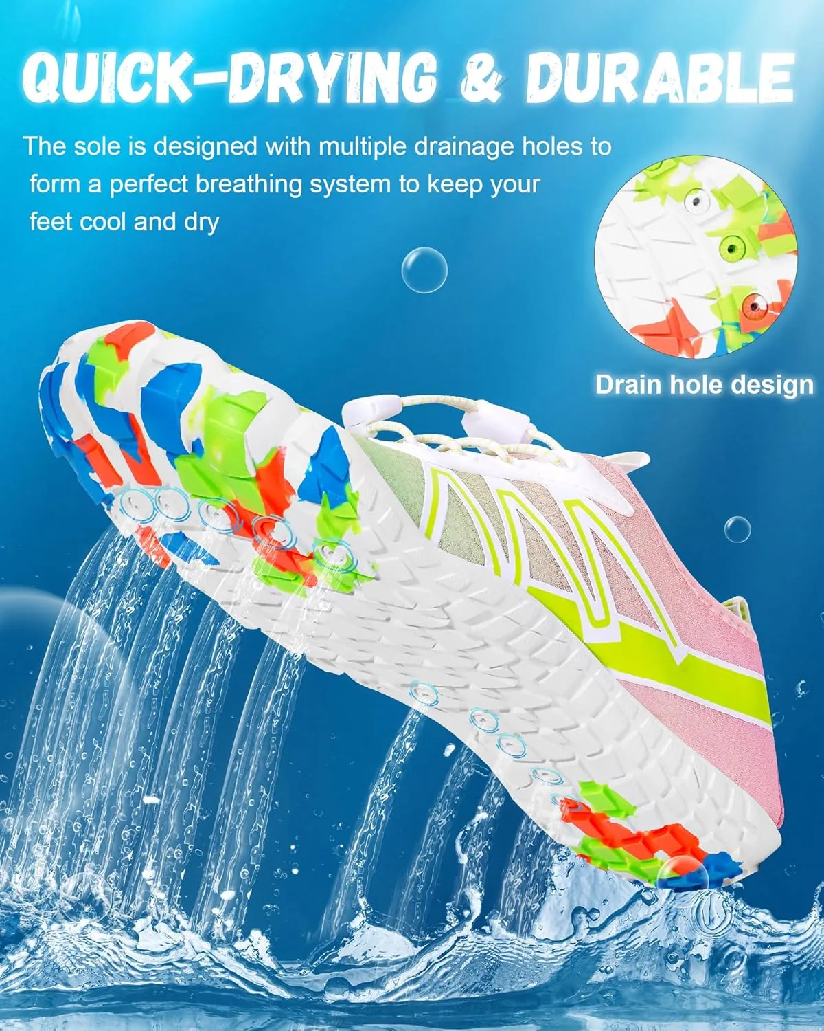 Hike Barefoot Shoes Women Men,Wide Toe Water Shoes 2025 New Breathable Grounded Footwear Non-Slip Fashion Hiking Shoe for Walking Swim Pool Beach Outdoor Water Sports