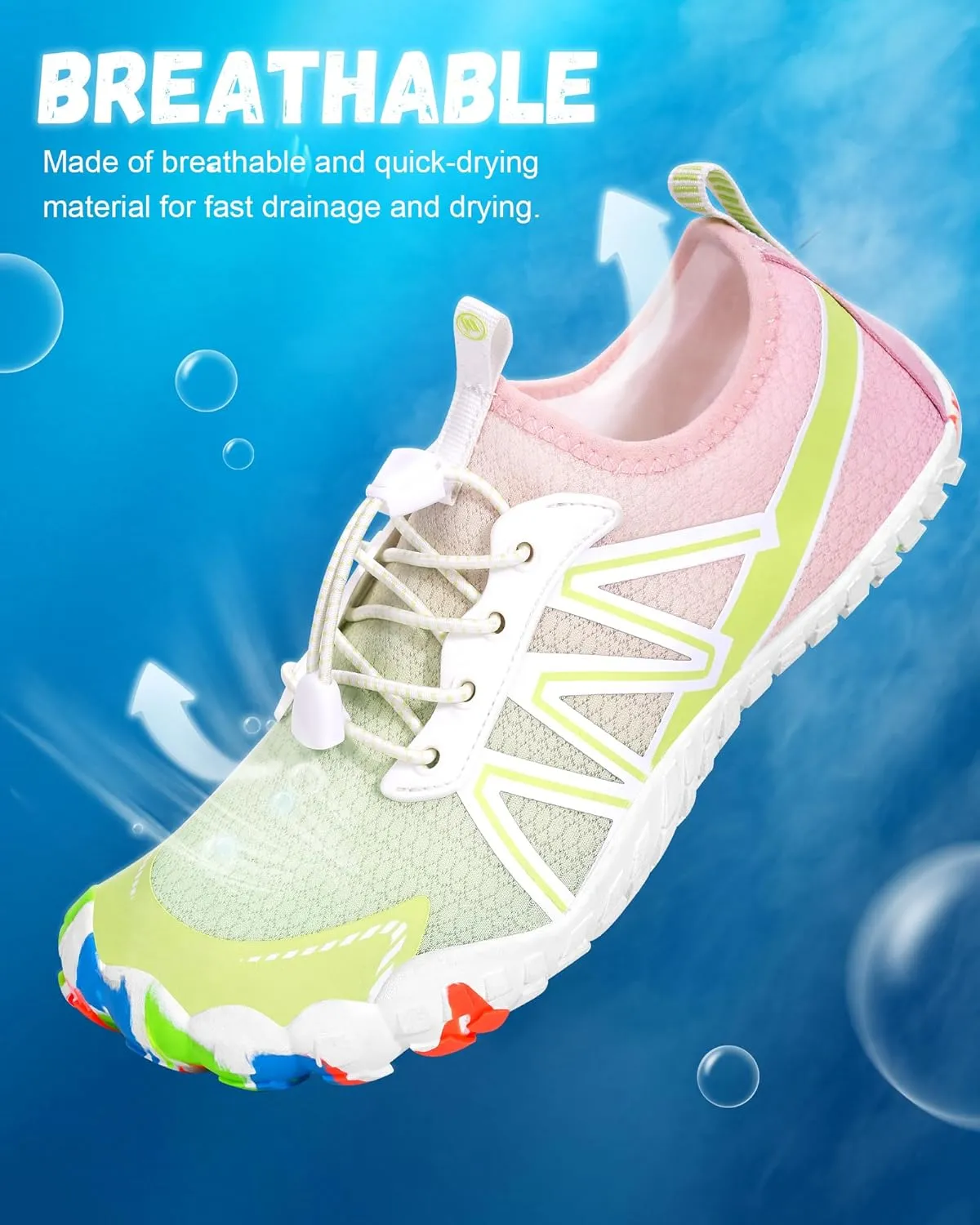 Hike Barefoot Shoes Women Men,Wide Toe Water Shoes 2025 New Breathable Grounded Footwear Non-Slip Fashion Hiking Shoe for Walking Swim Pool Beach Outdoor Water Sports