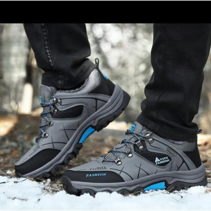 Hiking Boots Mens Winter Boots Snow Shoes Casual Lightweight Waterproof Snow Boots All-Terrain Breathable Outdoor Ankle Boots Trekking Hiking Shoes hiking boots men hiking boots