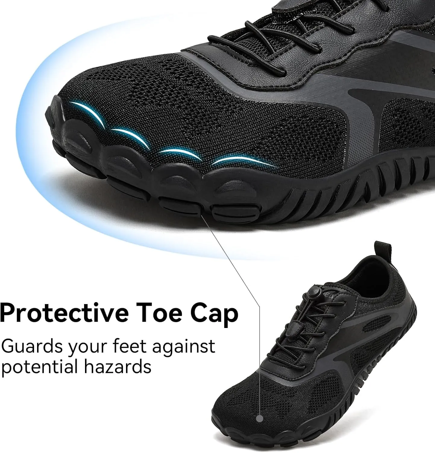 HOBIBEAR Barefoot Shoes for Women Men Wide Toe Box Zero Drop Cross-Training Minimalist Unisex