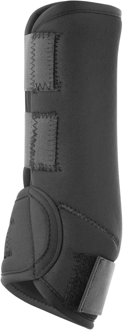 HORZE Brushing Splint Boots for Horses (Pair) - Durable Neoprene, Secure Closure, Lightweight - Black - M