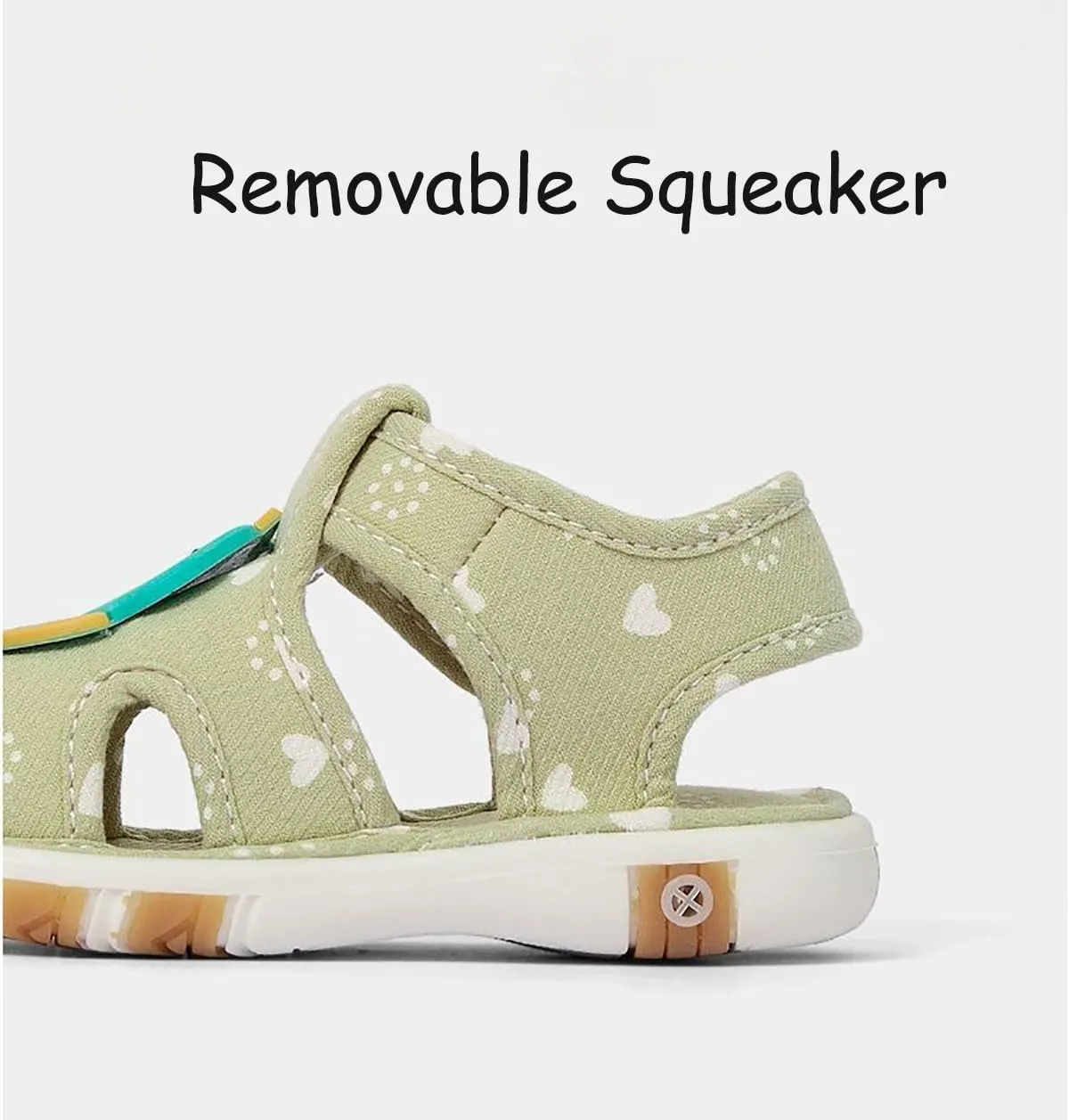 Hrtesus Toddler Squeaky Shoes - Boys & Girls, Anti-Slip Rubber Sole Walking Shoes