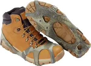 ICETRAX V3 Tungsten Crampons, Ice Cleats for Shoes and Boots - Ice Grips for Snow and Ice, Non-Slip Shoe Grippers with Reflective Heel