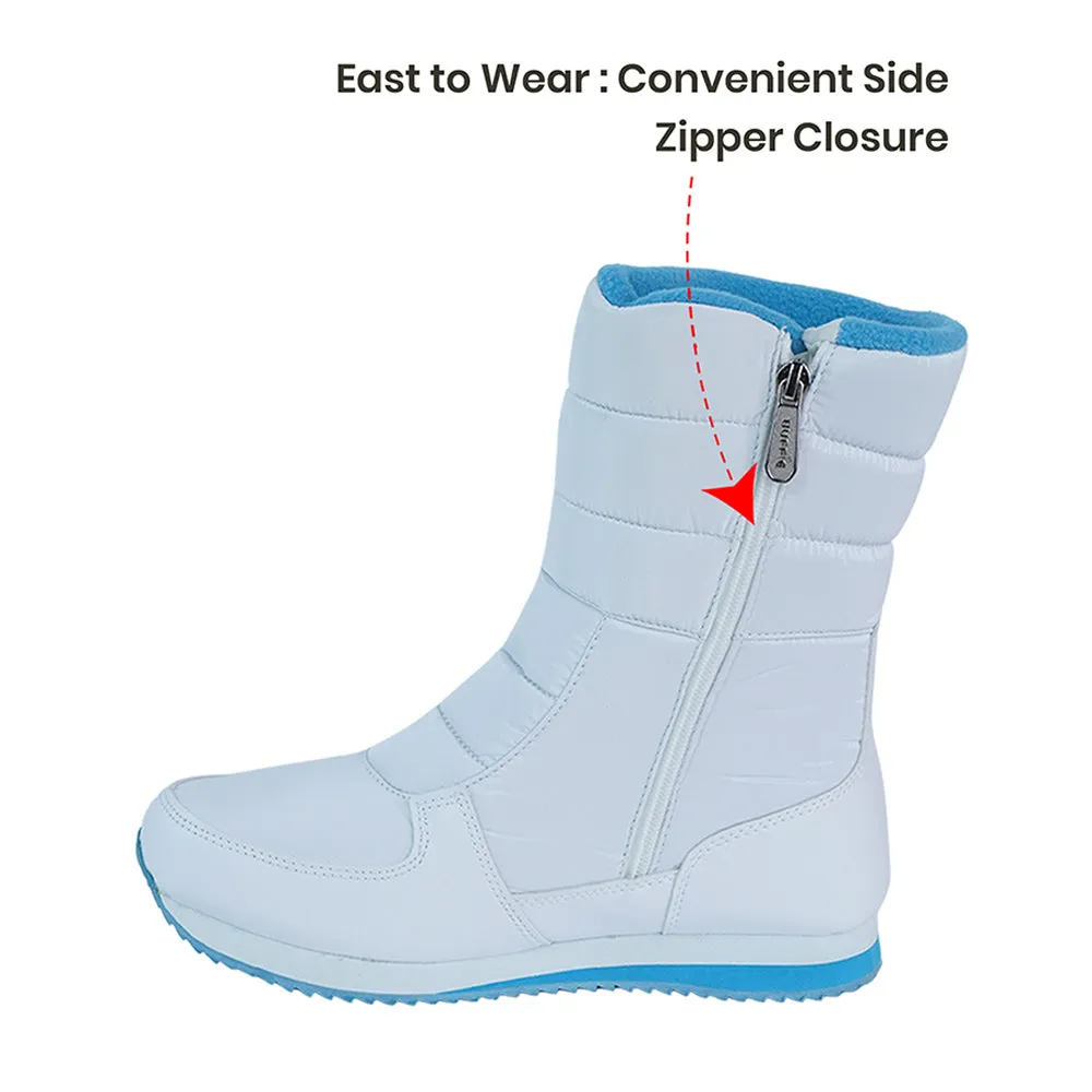 Icy Blue Waterproof Winter Snow Boots for Men and Women for Minus degree temperature