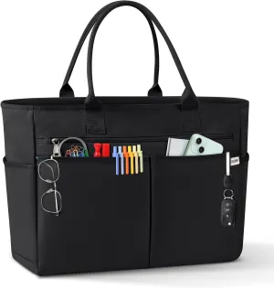 IGOLUMON Tote Bag with Zipper Large Beach Bags for Women Men 40L Waterproof Travel Gym Totes Bag Foldable Top Handle Handbag
