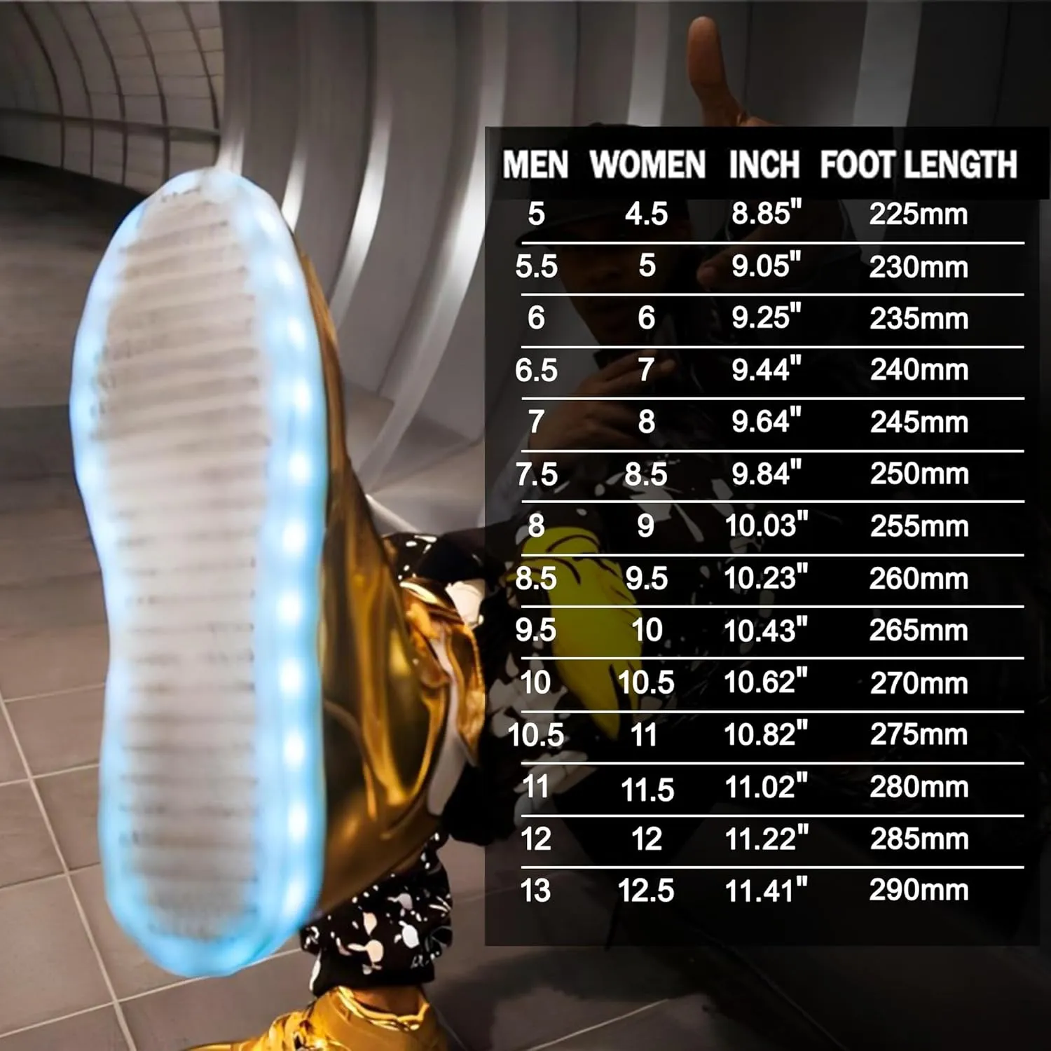 IGxx LED Light Up High Top Sneakers - USB Rechargeable, Glowing, Flashing Shoes for Men, Women & Kids