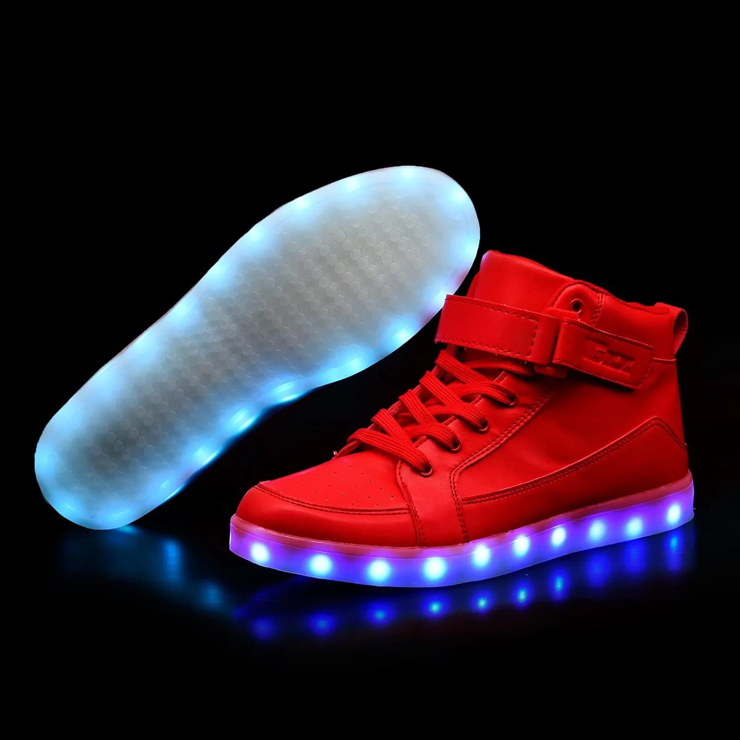 IGxx LED Shoes for Kids Light Up Shoes Boys Girls Fashion High Top LED Lights Sneakers Kids Glowing