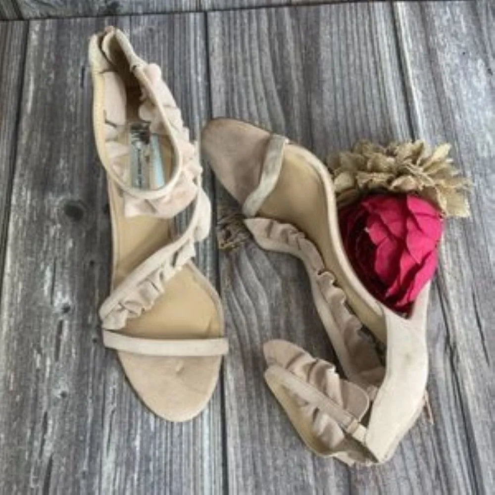 INC Rezza Leather Open Toe  Sandals 9