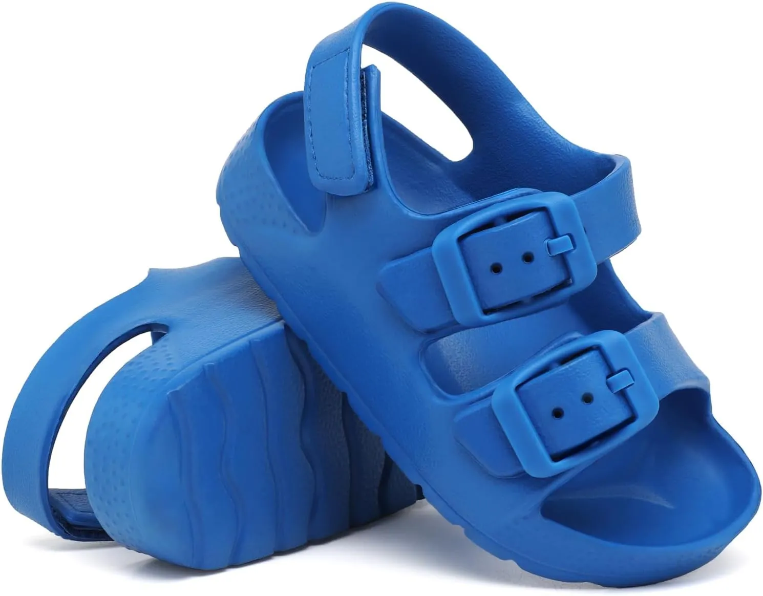 INMINPIN Toddler Boys Girls Buckle Sandals Comfort Open Toe Sandal with Adjustable Back Strap