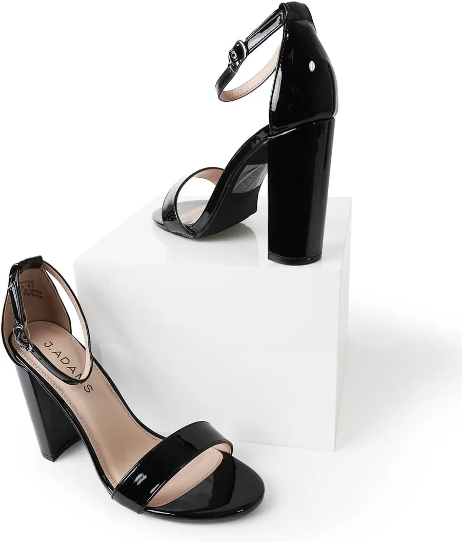 J. Adams Shirley Heels for Women - Ankle Strap High Heel Dressy Sandals