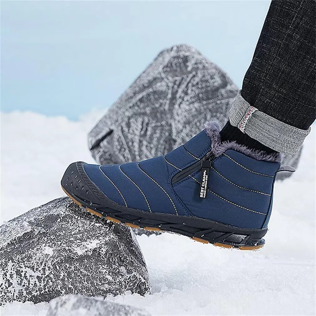 Jakcuz Women Winter Snow Boots Zip Up Fur Lined Warm Ankle Boot Outdoor Anti-slip Waterproof Comfortable Short Boot