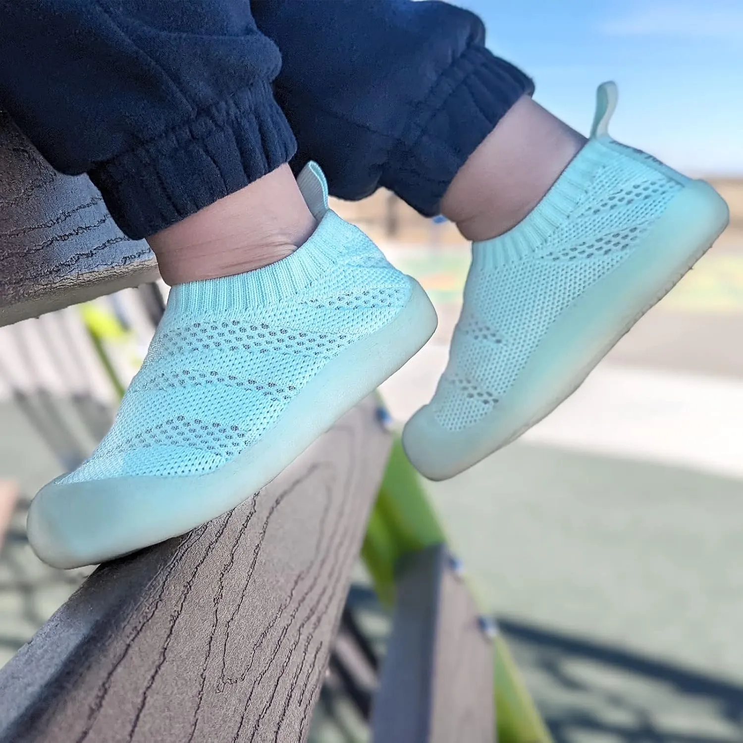 JAN & JUL Machine Washable Knit Shoes | Breathable Light-Weight Sneakers (Baby/Toddler/Little Kid)