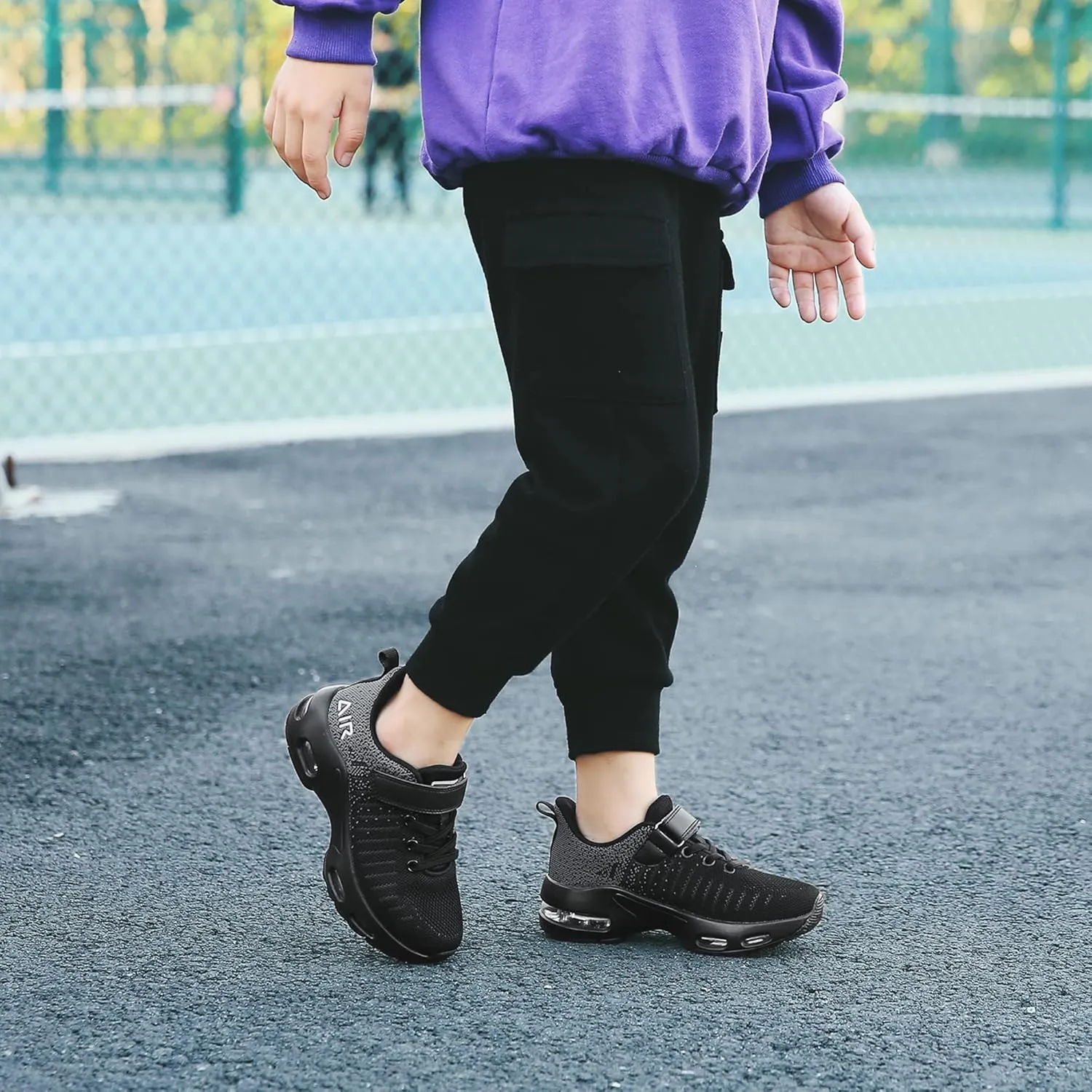 JARLIF Kids Athletic Tennis Running Shoes Breathable Sport Air Gym Jogging Sneakers for Boys & Girls