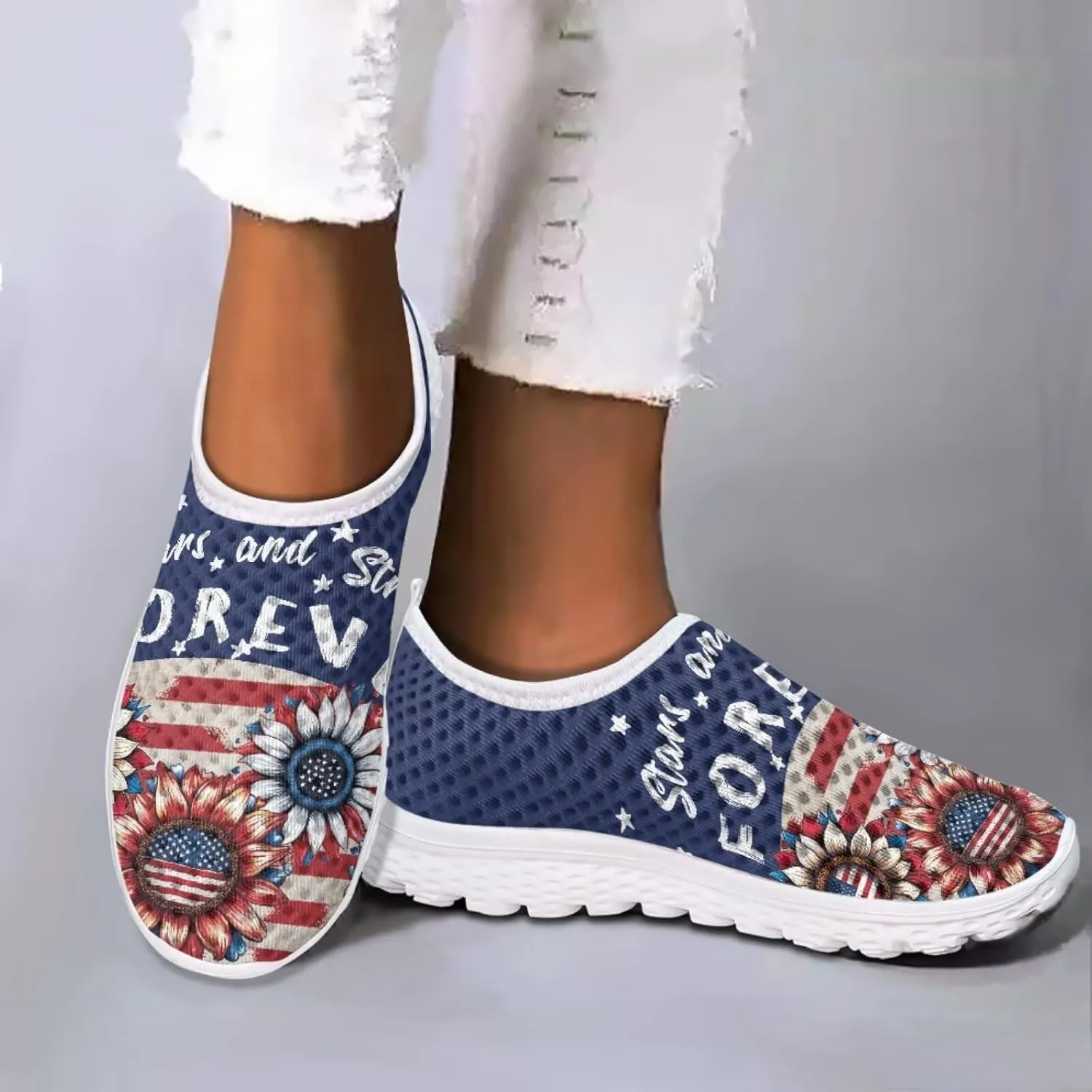 Jeiento Halloween Shoes for Women Men Halloween Party Walking Running Sneaker Shoes Slip-On Breathable Mesh Workout Fashion Shoes