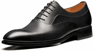 Jepsengord Men's Dress Shoes Genuine Leather Oxfords Luxury Formal Business Suit Shoes with Blake Rapid Stitch