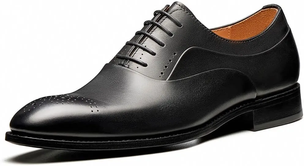 Jepsengord Men's Dress Shoes Genuine Leather Oxfords Luxury Formal Business Suit Shoes with Blake Rapid Stitch
