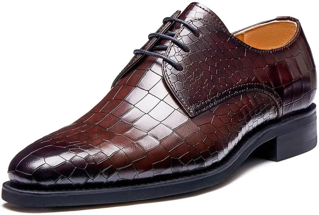 Jepsengord Men's Dress Shoes Genuine Leather Oxfords Luxury Formal Business Suit Shoes with Blake Rapid Stitch
