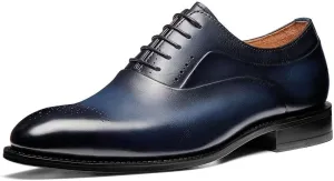 Jepsengord Men's Dress Shoes Genuine Leather Oxfords Luxury Formal Business Suit Shoes with Blake Rapid Stitch