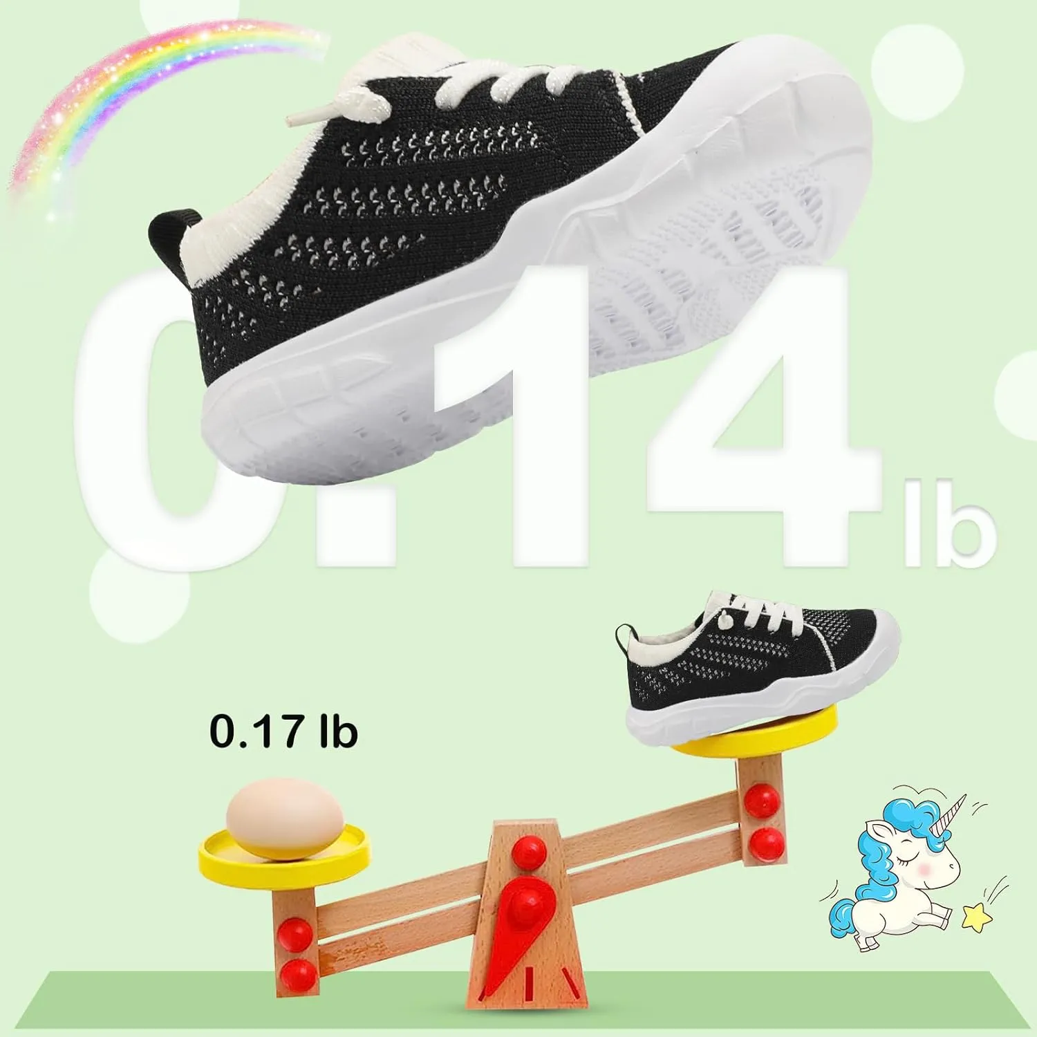 JIASUQI Toddler Shoes for Boys Girls Slip on Sneakers Wide Toe Walking Shoes Toddler Sock Shoes
