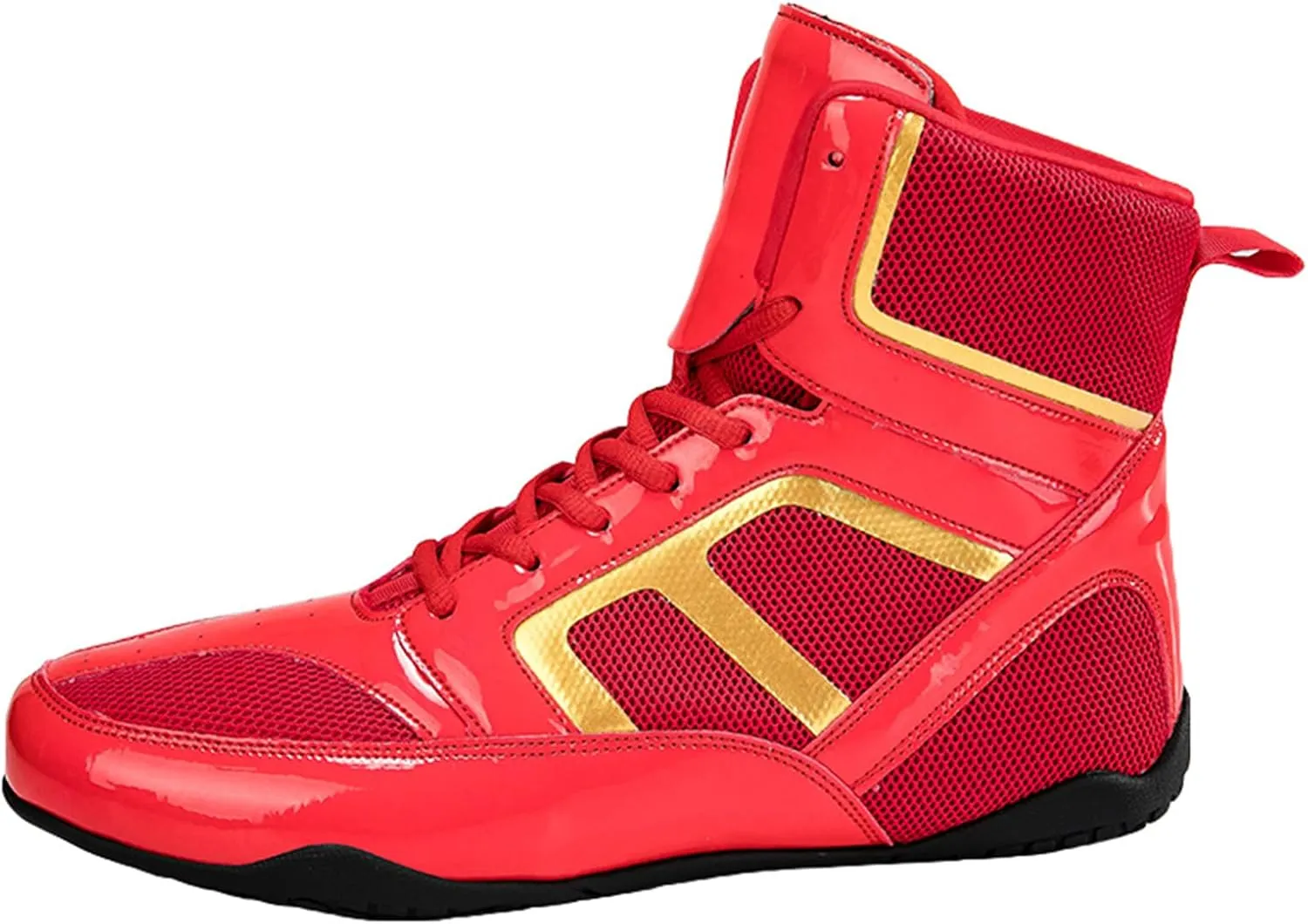 JiuQing Wrestling Shoes Mens Barefoot Fitness Training Boots Non-Slip Breathable Weightlifting Boxing Shoes