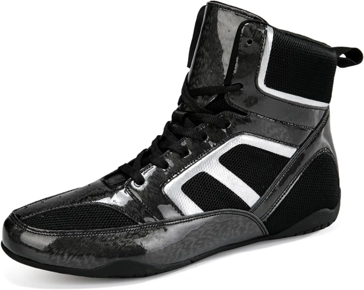 JiuQing Wrestling Shoes Mens Barefoot Fitness Training Boots Non-Slip Breathable Weightlifting Boxing Shoes
