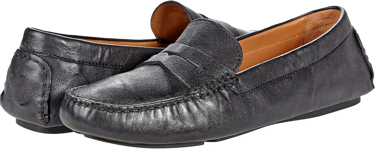 Johnston & Murphy Women's Maggie Penny Blue Moccasin