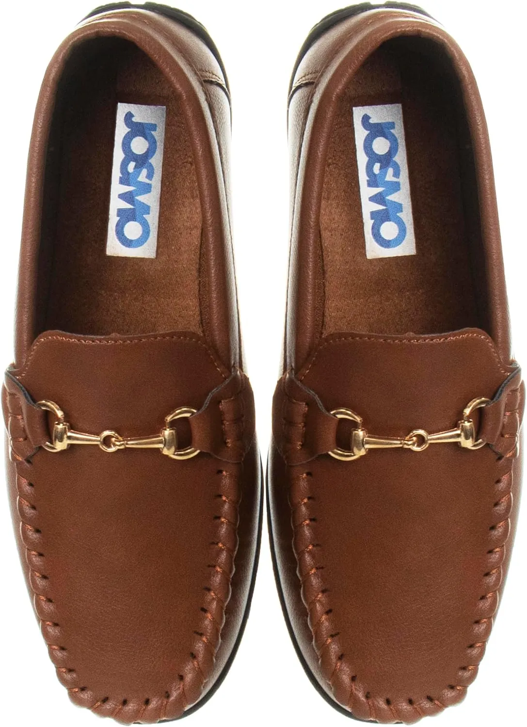 Josmo Boys Moccasin Driving Loafers - Casual Dress Penny Slip On Boat Shoes (Toddlers - Little Kids - Big Kids)