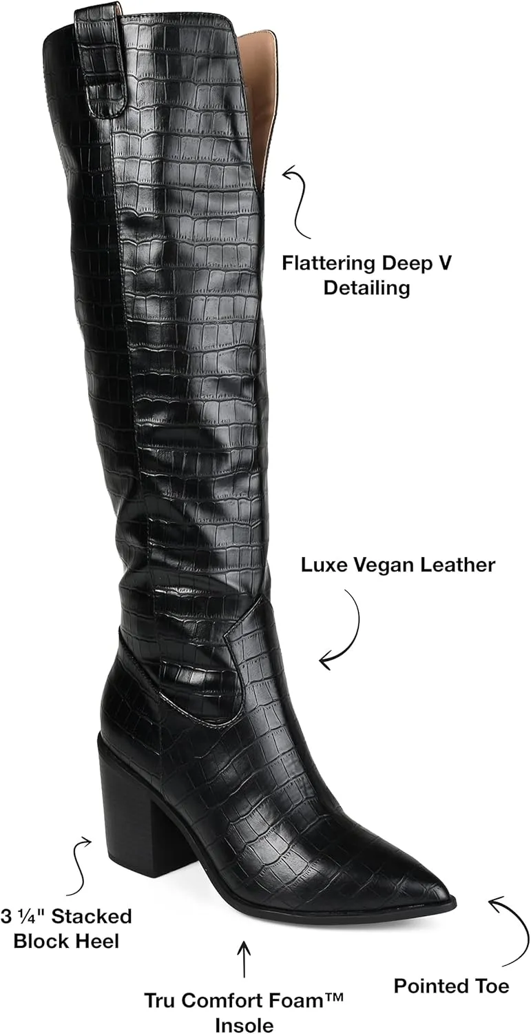 Journee Women's Comfort Foam Extra Wide Calf Therese Boots