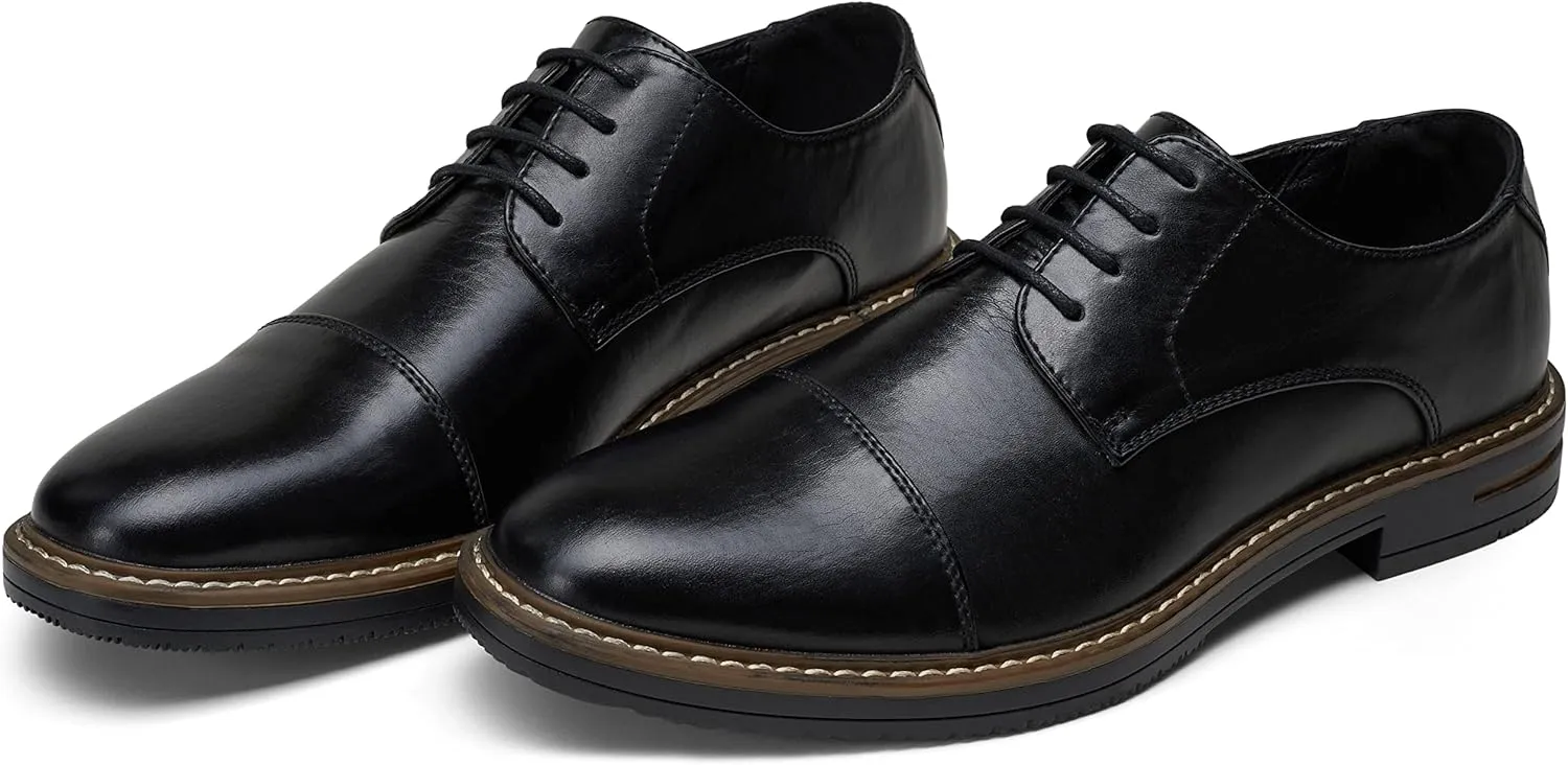 Jousen Men's Dress Shoes Classic Oxfords Formal Business Shoes Modern Derby Oxford
