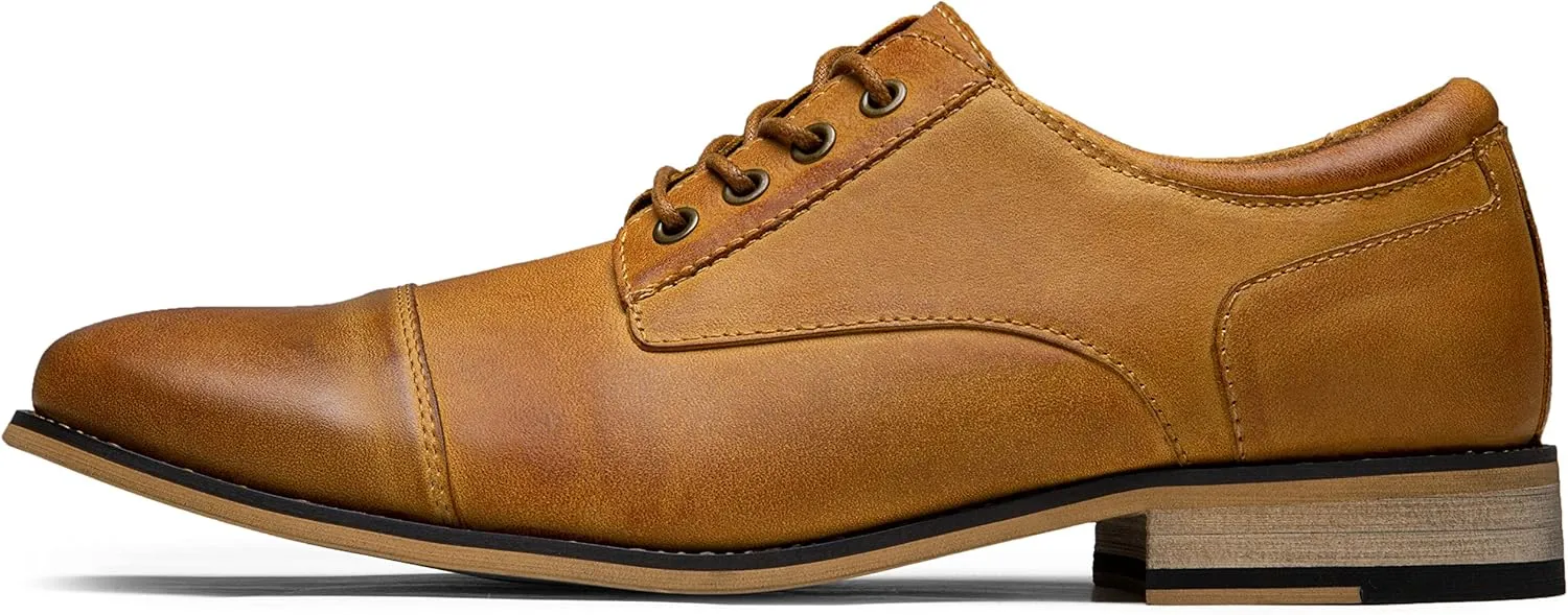 Jousen Men's Dress Shoes Formal Leather Oxford Shoes Classical Business Derby Shoes