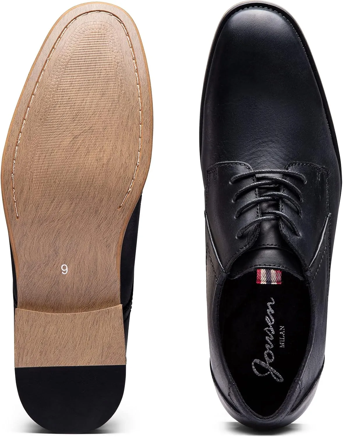 Jousen Men's Dress Shoes Formal Leather Oxford Shoes Classical Business Derby Shoes