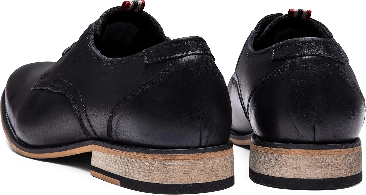 Jousen Men's Dress Shoes Formal Leather Oxford Shoes Classical Business Derby Shoes
