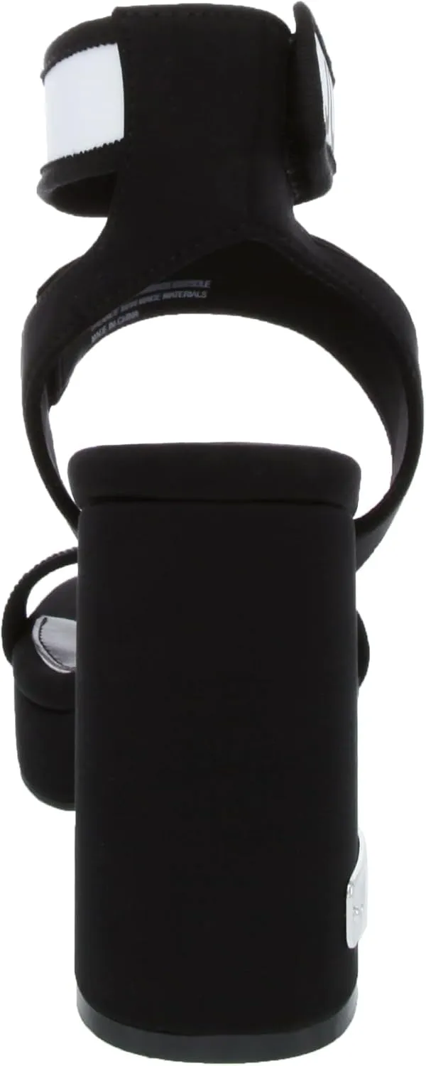 Juicy Couture Women's High Heel Dress Sandals with Open Toe, Ankle Strap, and Stylish Strap Closure