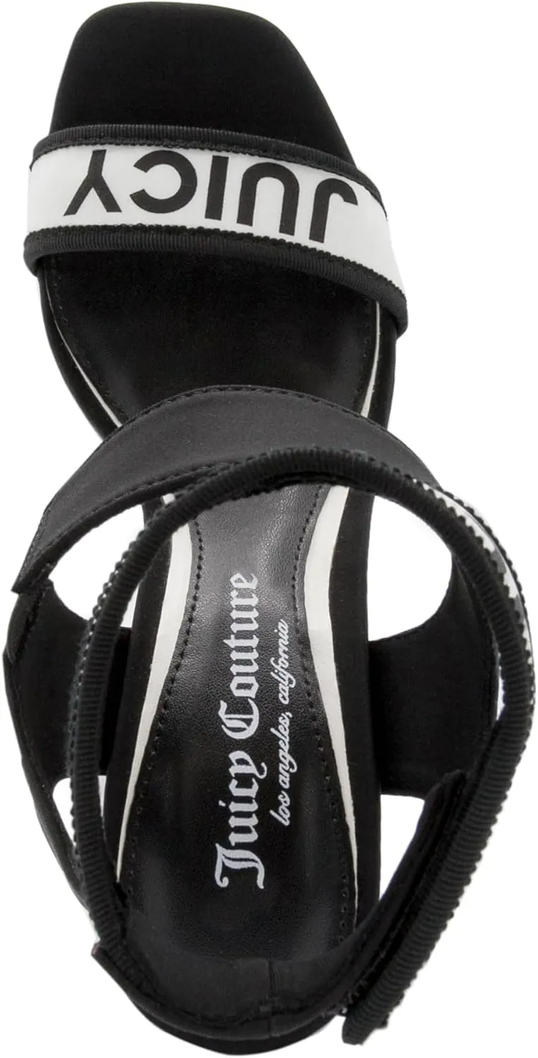 Juicy Couture Women's High Heel Dress Sandals with Open Toe, Ankle Strap, and Stylish Strap Closure