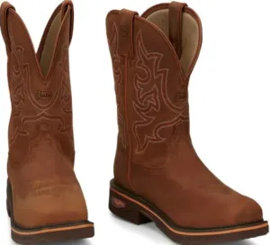 Justin Boots Men's CR4007 Resistor 11" Waterproof Work Boot