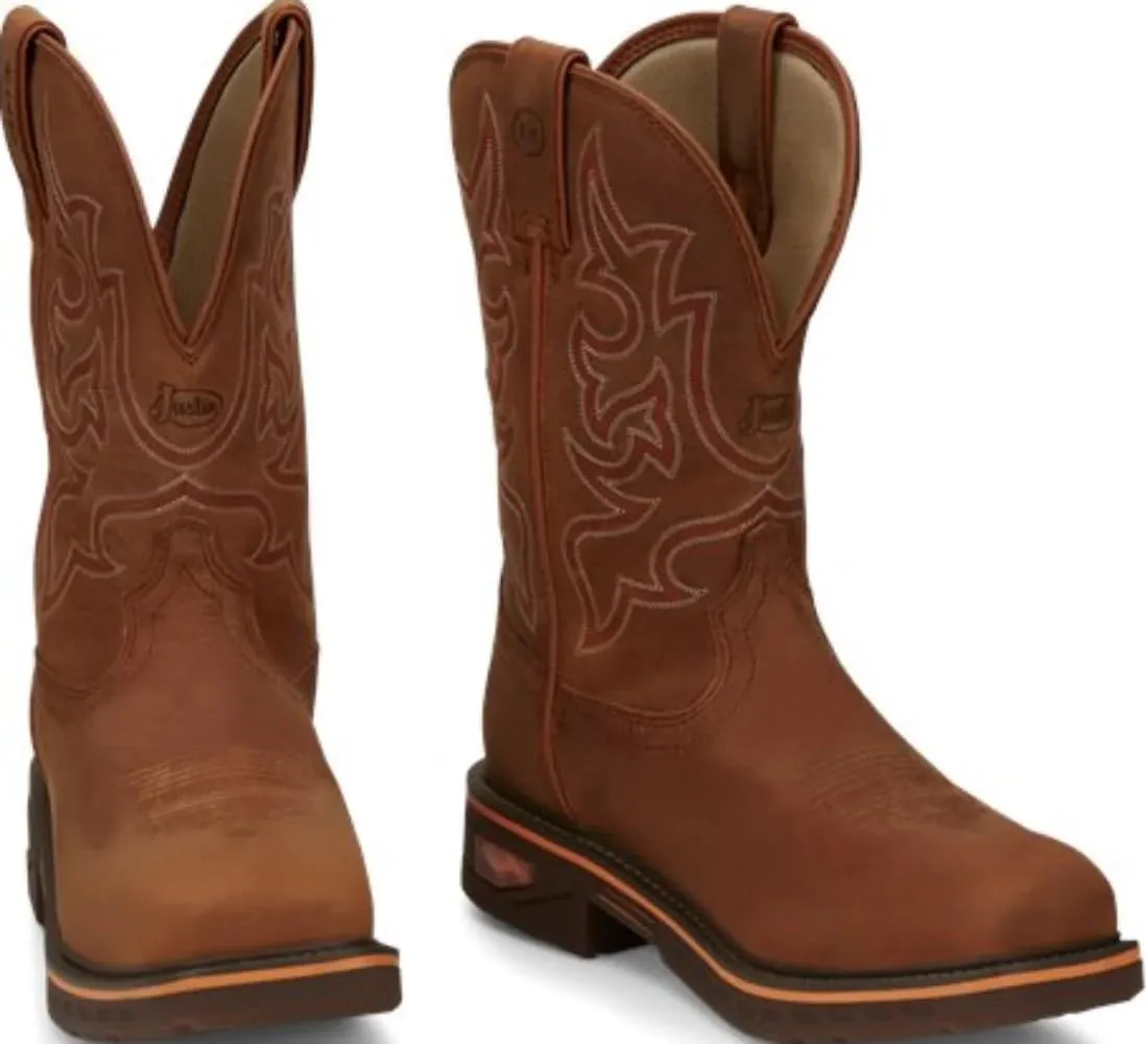 Justin Boots Men's CR4007 Resistor 11" Waterproof Work Boot