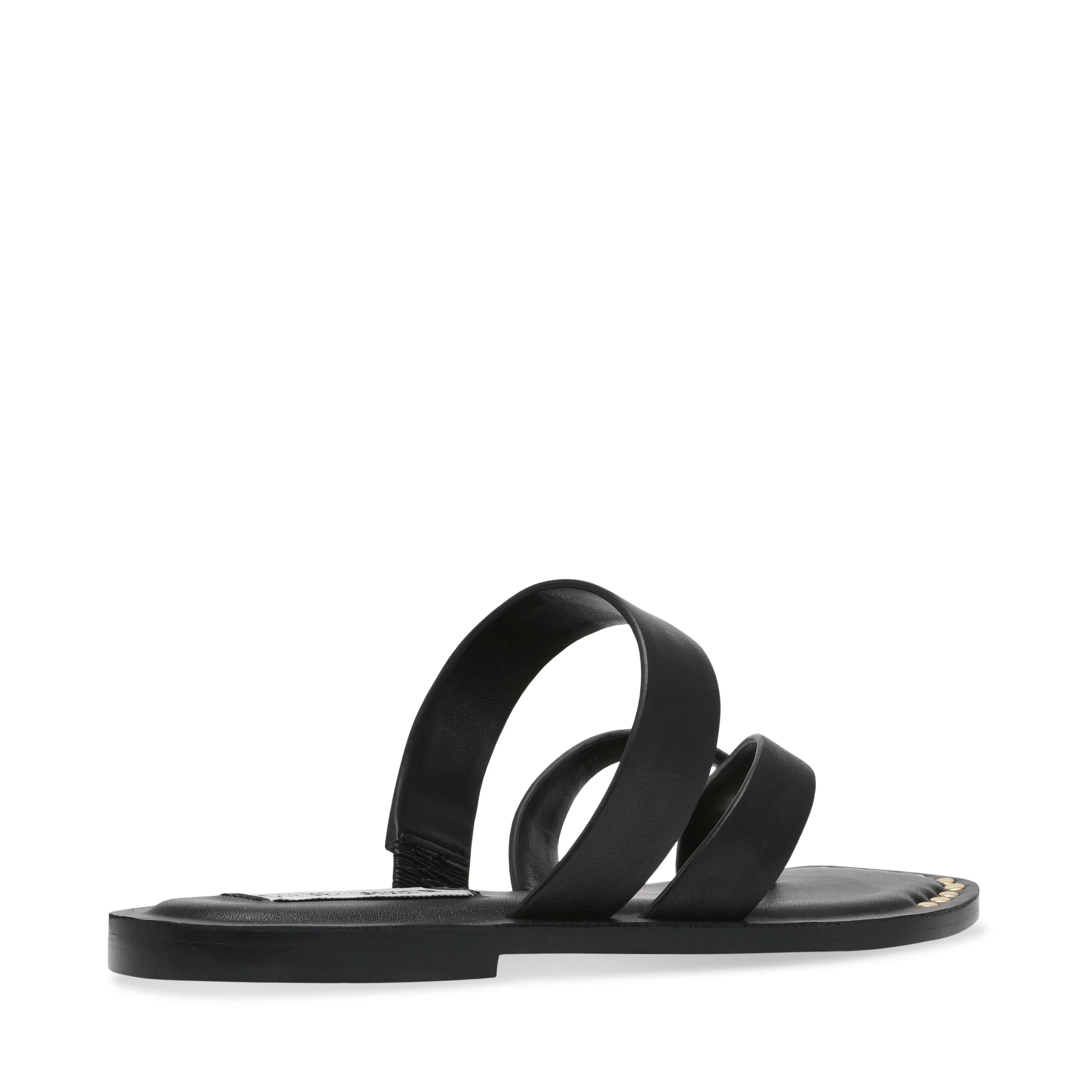 KANNON BLACK LEATHER SANDALS