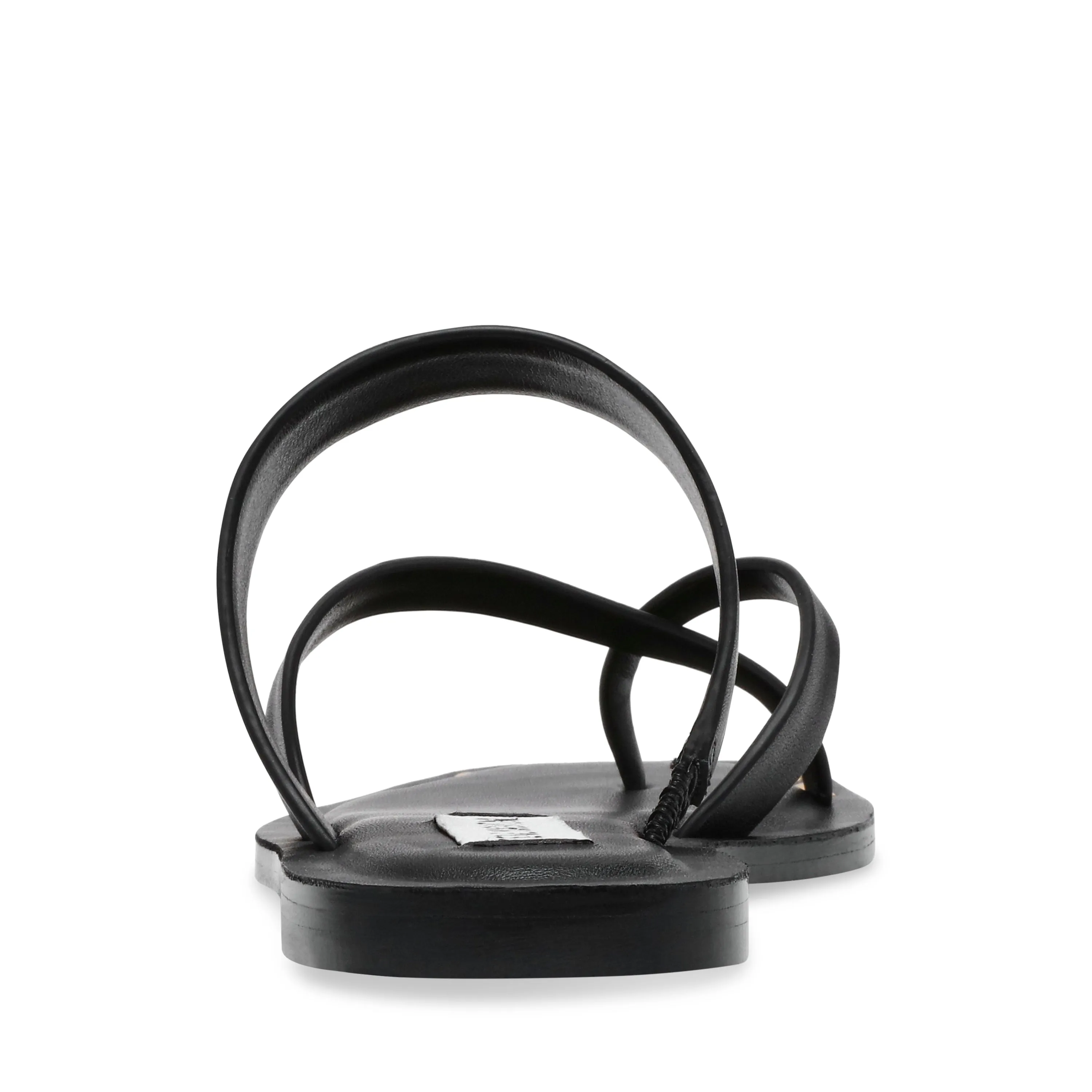 KANNON BLACK LEATHER SANDALS
