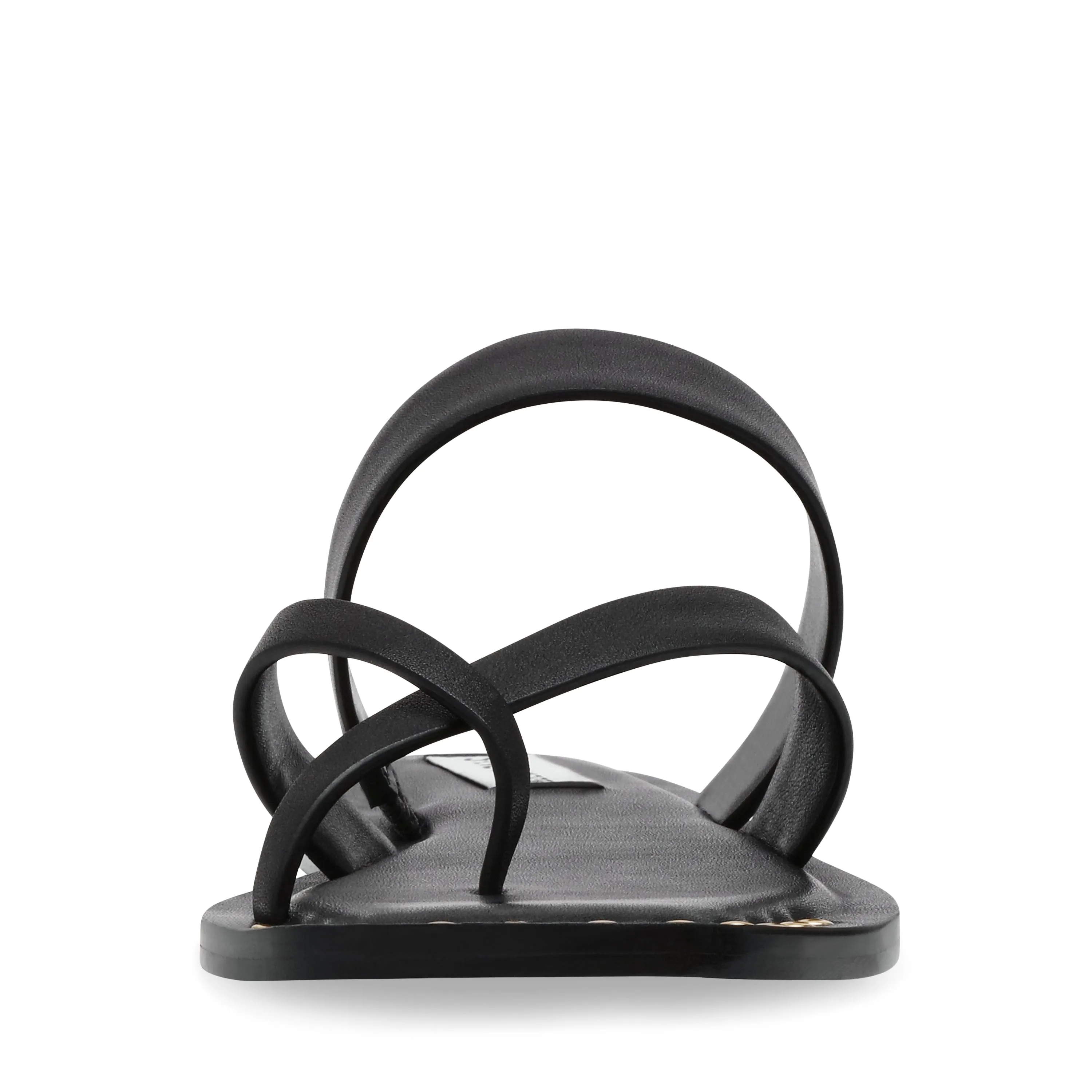 KANNON BLACK LEATHER SANDALS