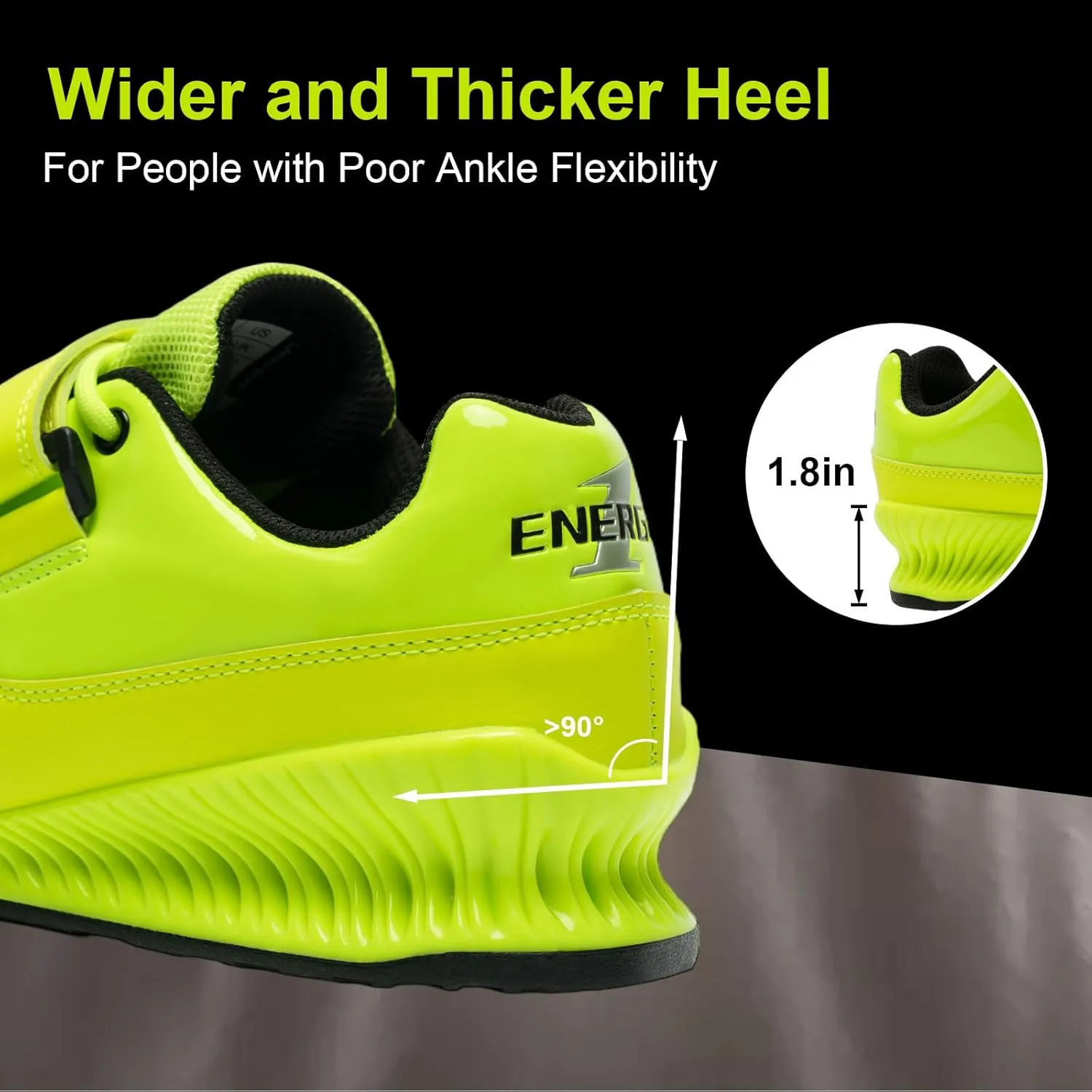 KCross Deadlift Shoes - Weightlifting & Powerlifting Shoes for Men & Women, Ideal for Weight Training & Hard Pulling