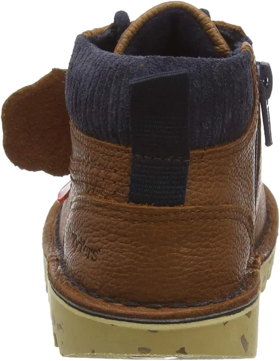 Kickers Junior Boy's Kick Hi Winter Leather Boots